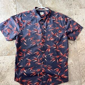 Jack O’Neil Hawaiian aloha button down collared shirt.